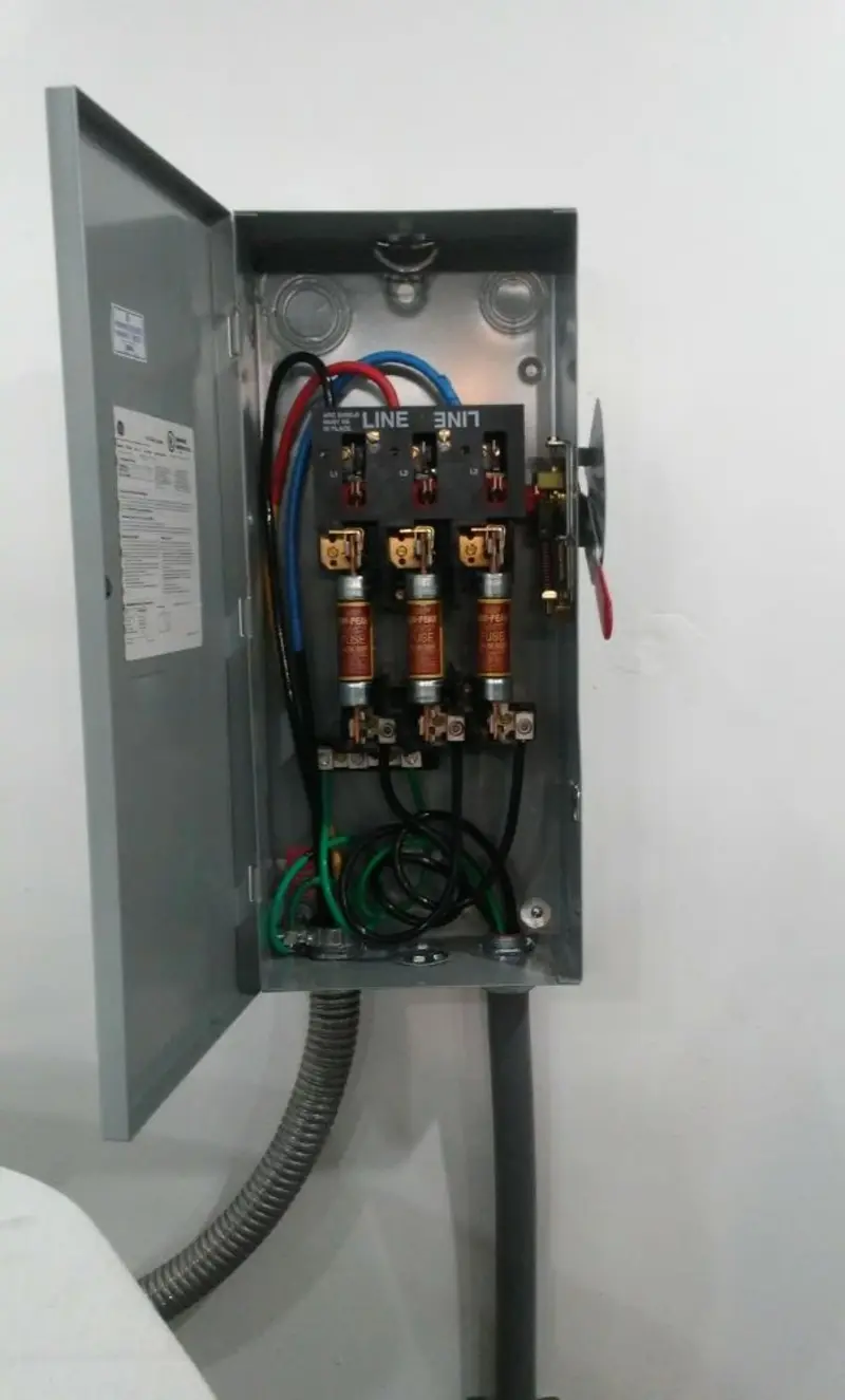 Three-phase disconnect switch installed for Electrical Wiring & Rewiring in Wanaque
